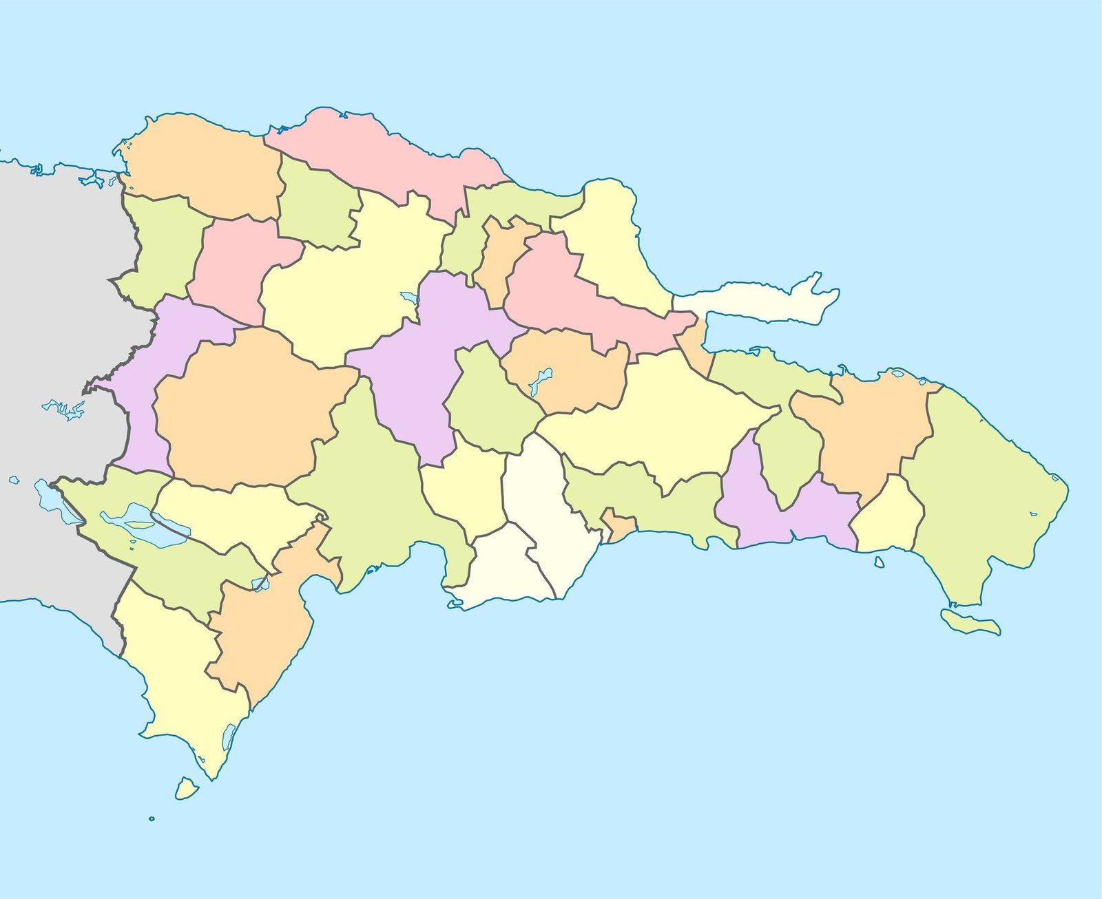 Mapa de las provincias de República Dominicana