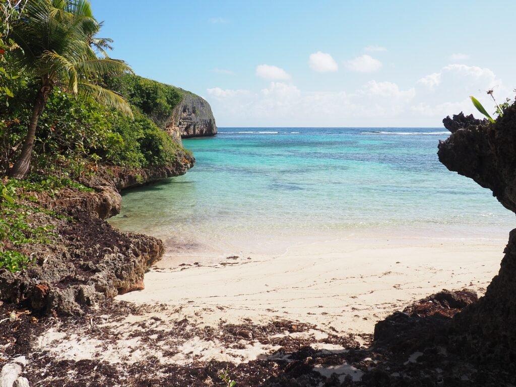 Pequeña cala de Playa Madama, en Las Galeras, Samaná